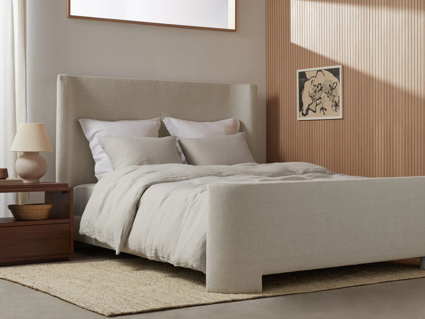 Bone Linen Duvet Cover