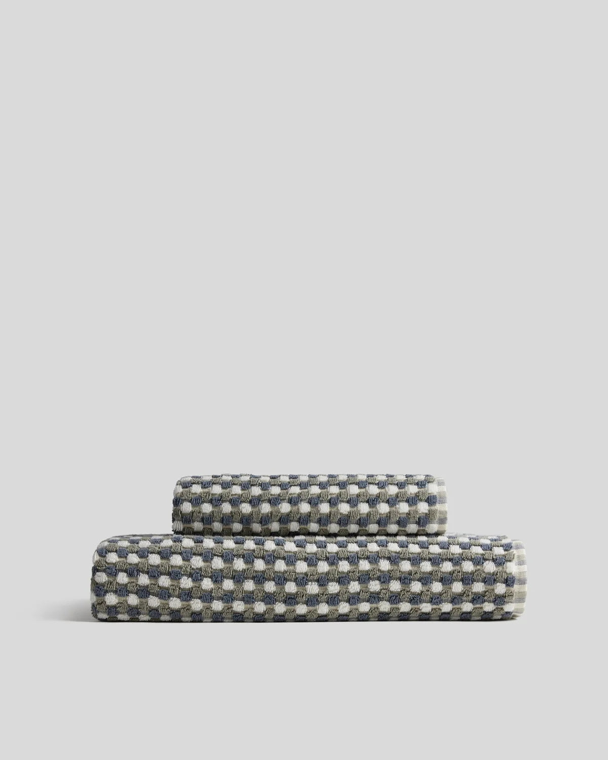 Moss & Dusk Organic Cotton Mosaic Towels