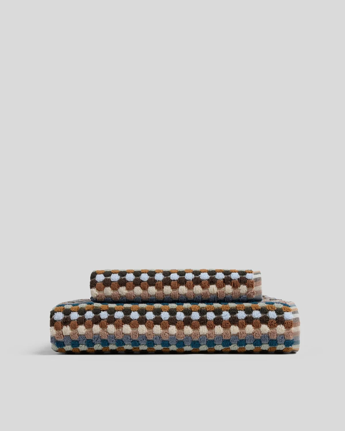 Multi Organic Cotton Mosaic Towels