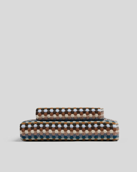 Multi Organic Cotton Mosaic Towels