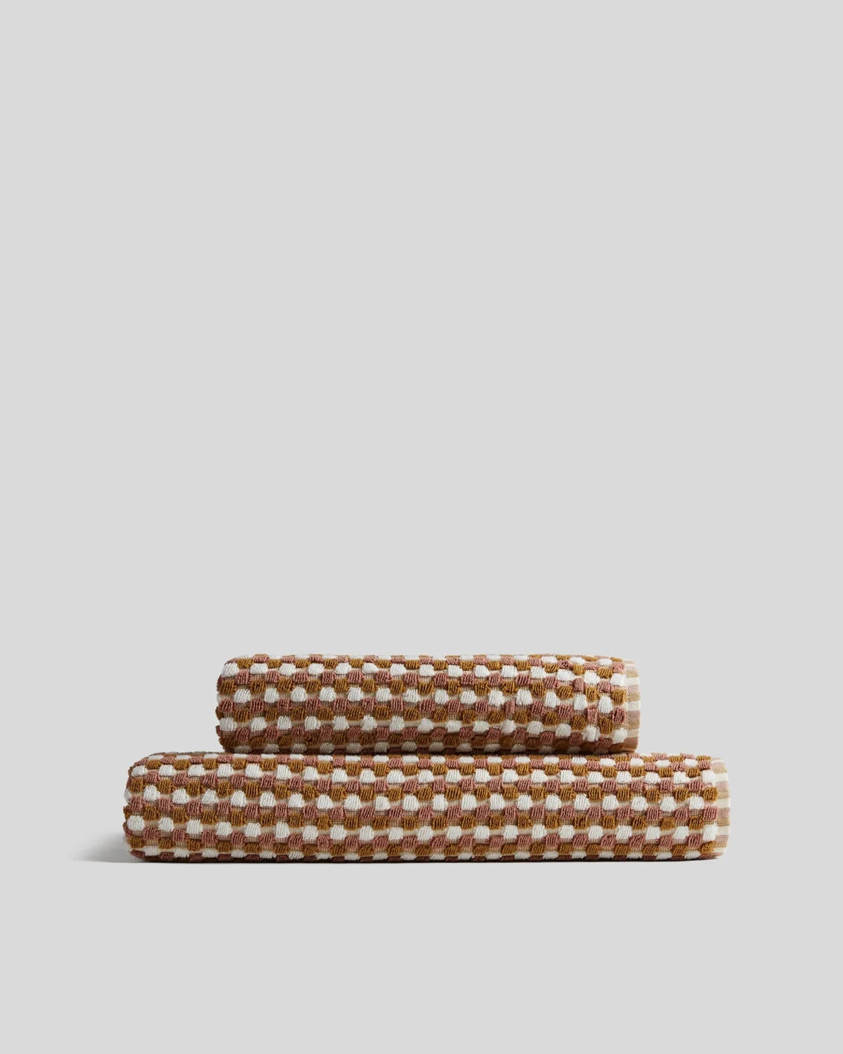 Ochre & Clay Organic Cotton Mosaic Towels