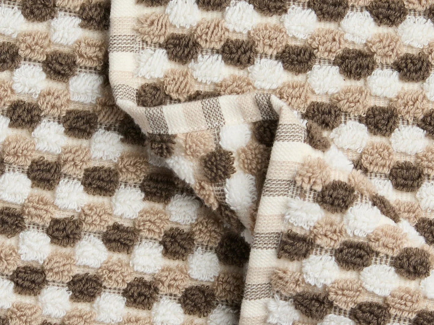 Ash & Toast Organic Cotton Mosaic Towels