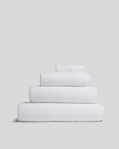 White Organic Plush Towels