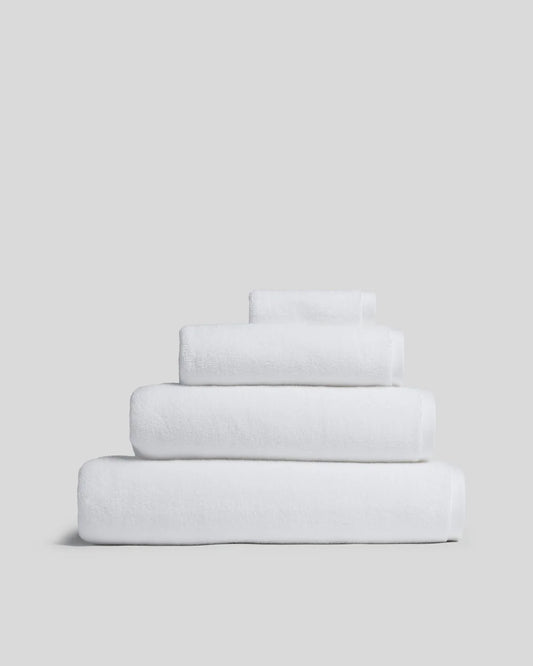 White Organic Plush Towels