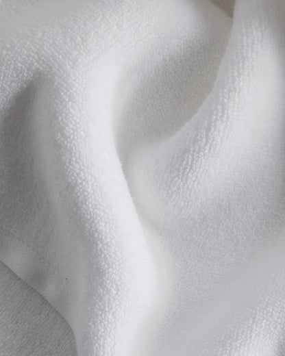 White Organic Plush Towels