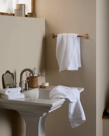 White Organic Plush Towels