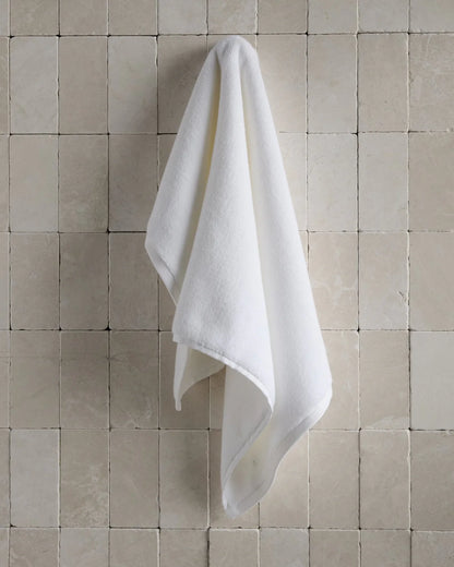 White Organic Plush Towels