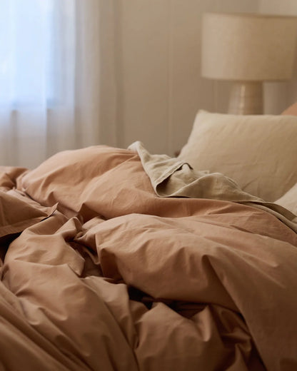 Adobe Percale Duvet Cover