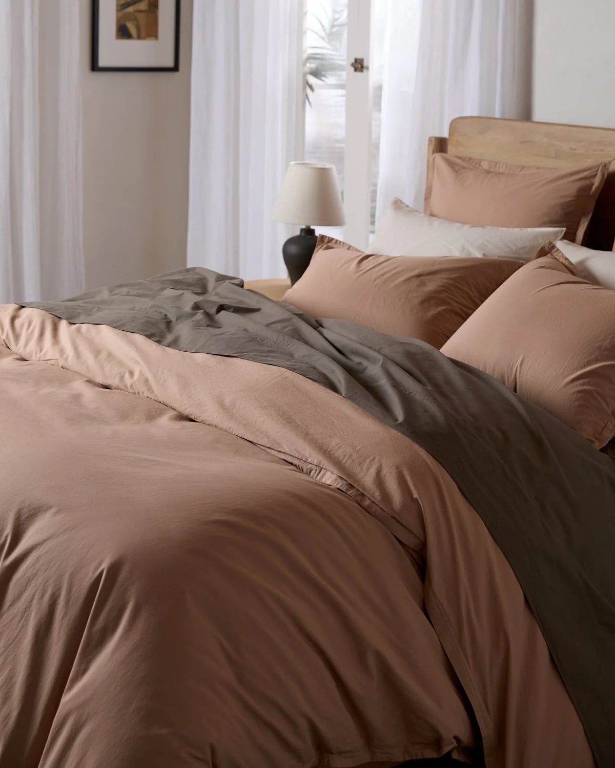 Adobe Percale Duvet Cover