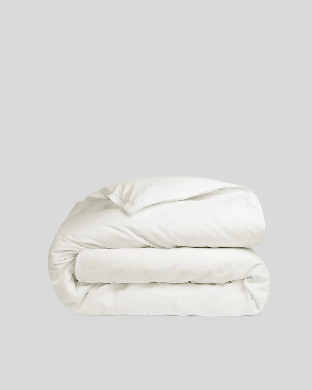 Cream Percale Duvet Cover