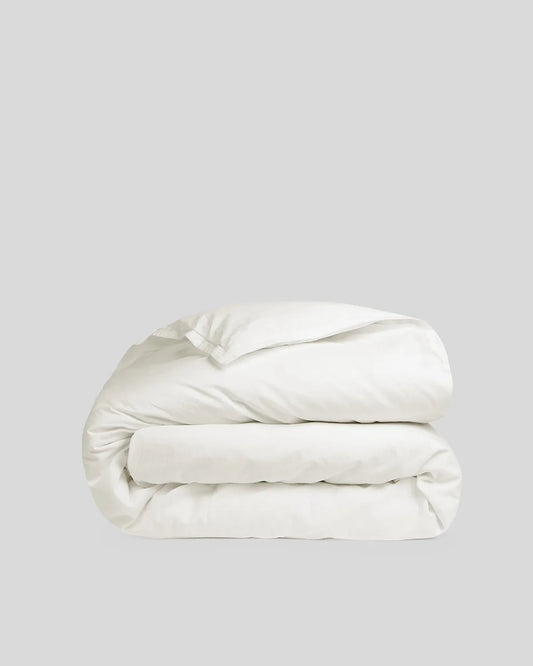 Cream Percale Duvet Cover