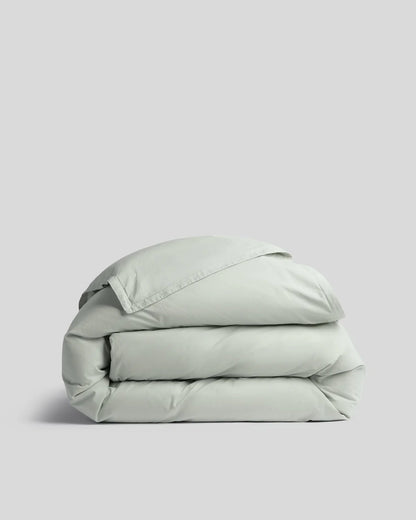 Sage Percale Duvet Cover