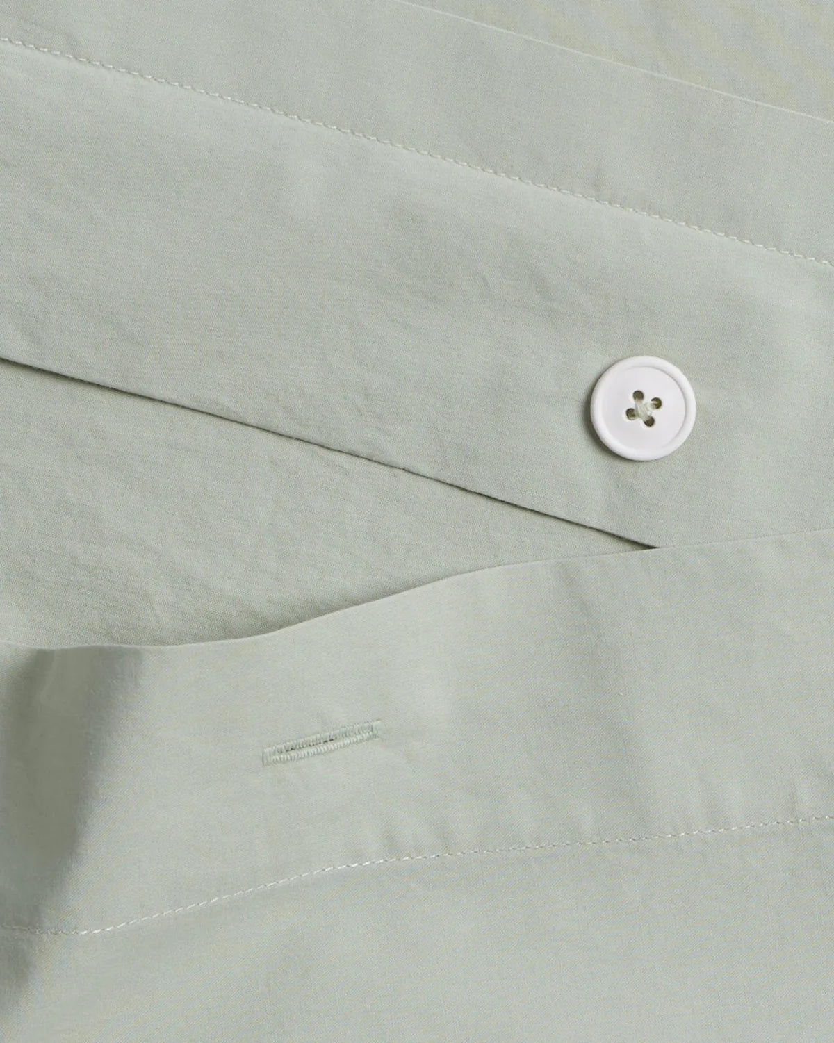 Sage Percale Duvet Cover