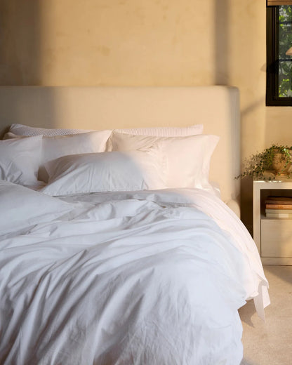 White Percale Duvet Cover