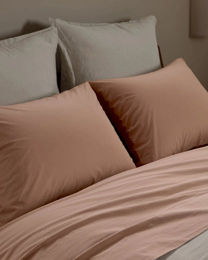 Adobe Percale Pillowcase Set