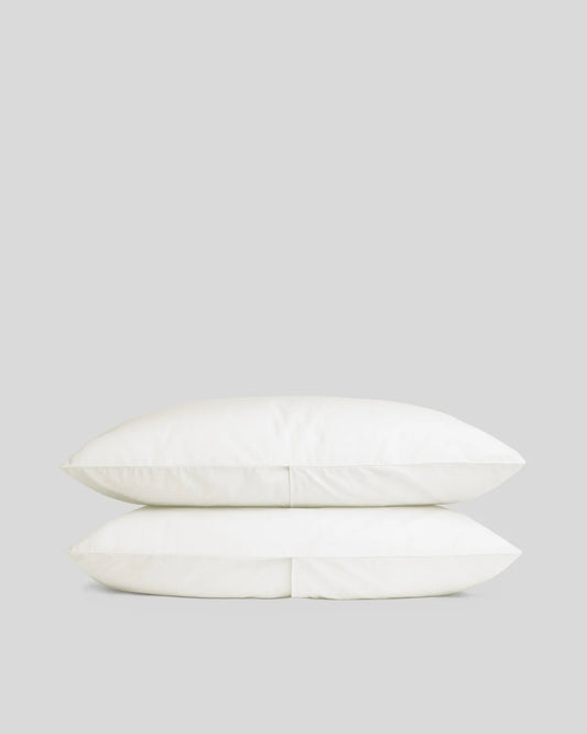 Cream Percale Pillowcase Set