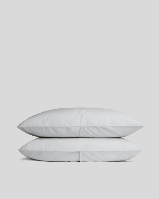 Light Grey Percale Pillowcase Set