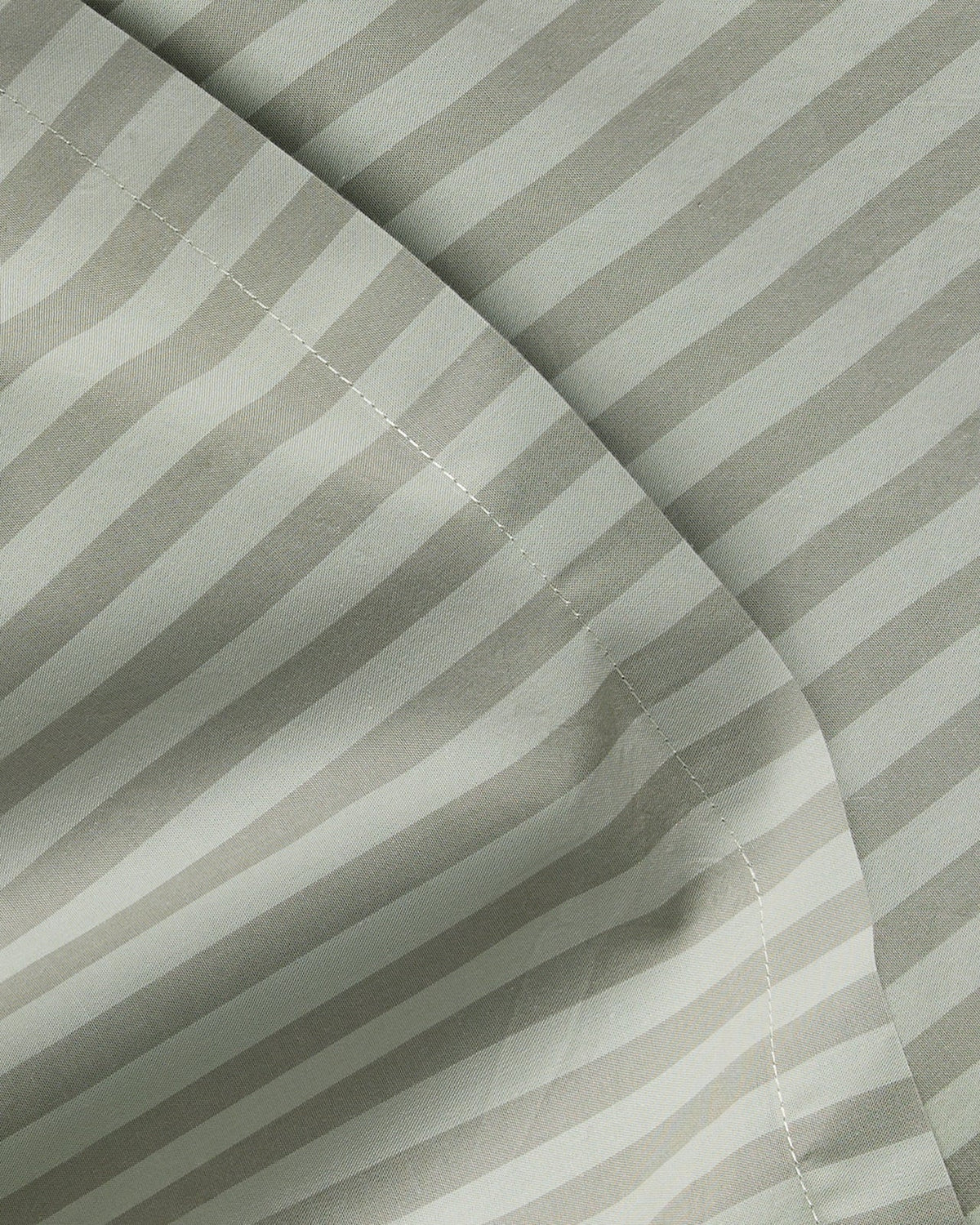 Moss Stripe Percale Pillowcase Set