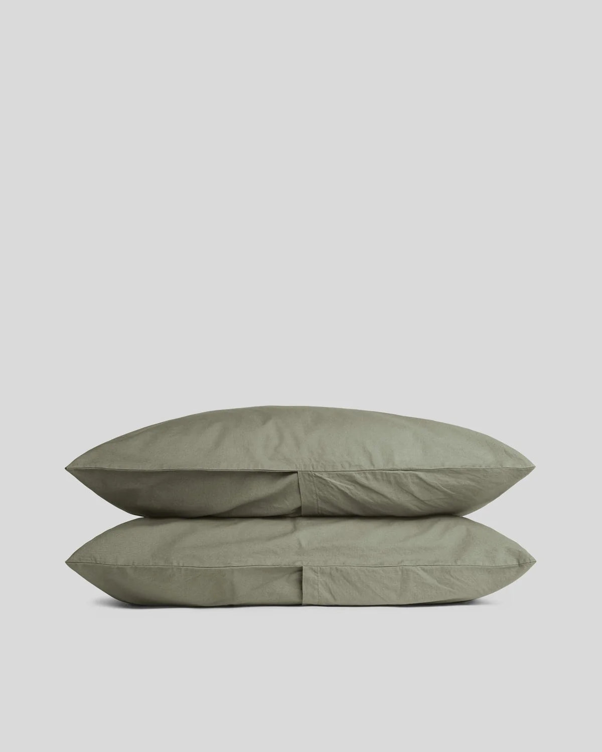 Moss Percale Pillowcase Set