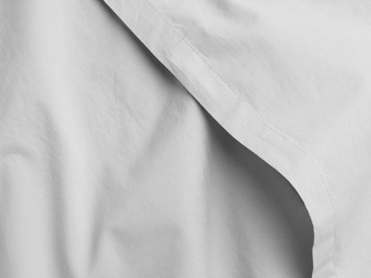 Light Grey Percale Pillowcase Set