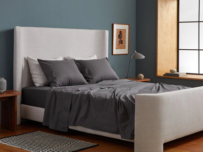Slate Percale Pillowcase Set