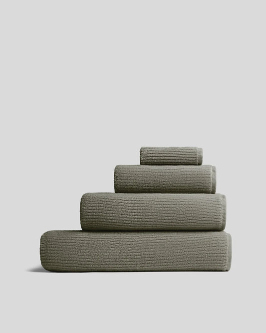 Moss Soft Rib Towels