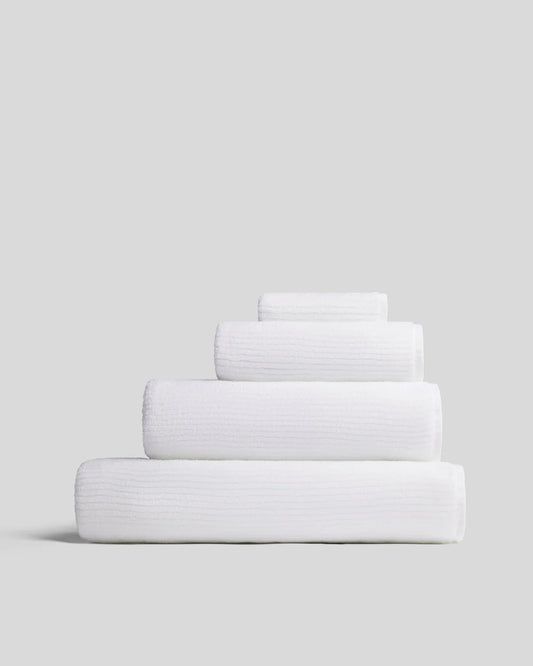 White Soft Rib Towels