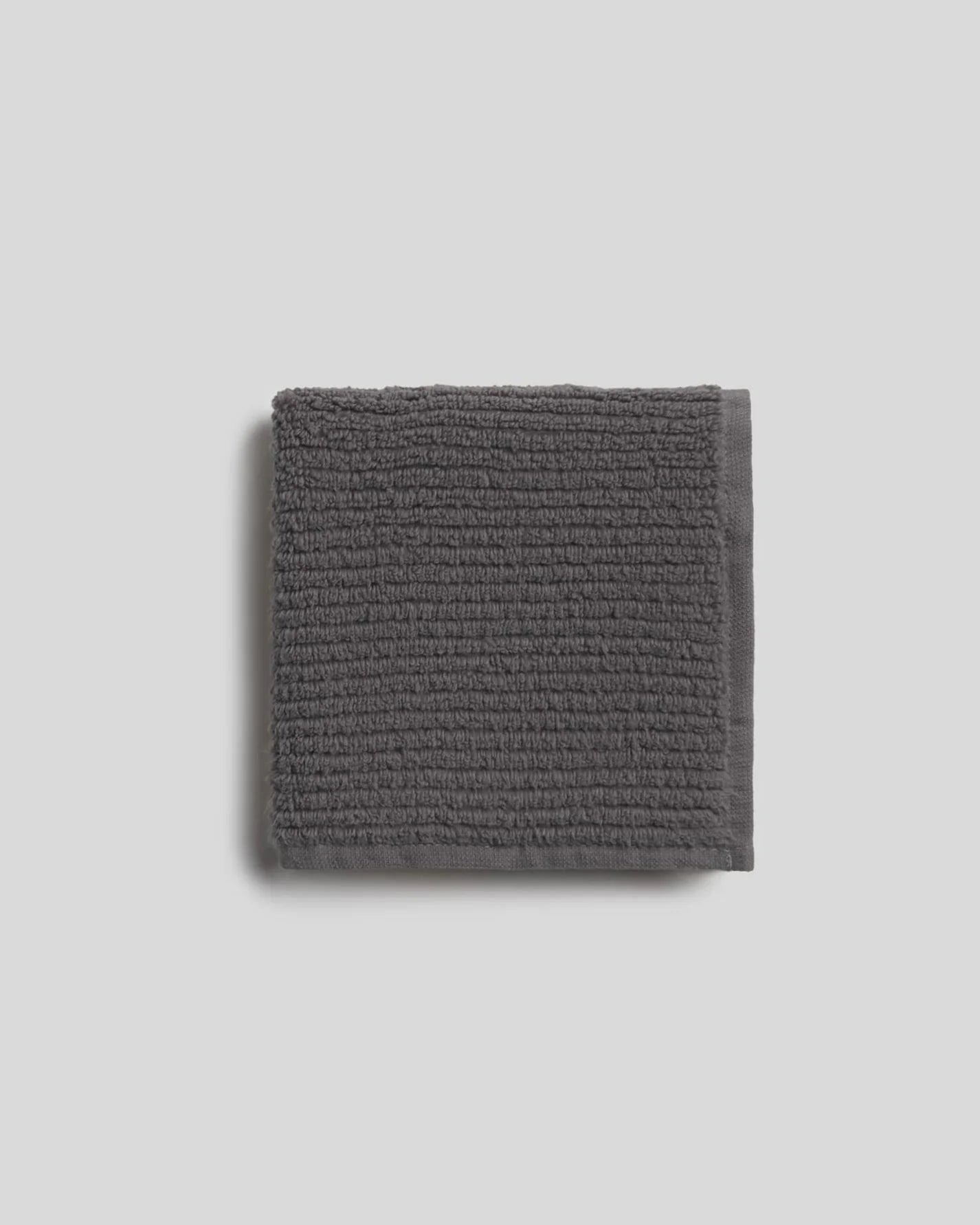 Dark Grey Soft Rib Towels