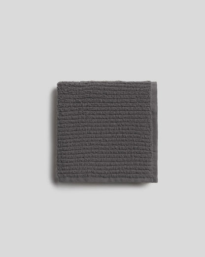 Dark Grey Soft Rib Towels