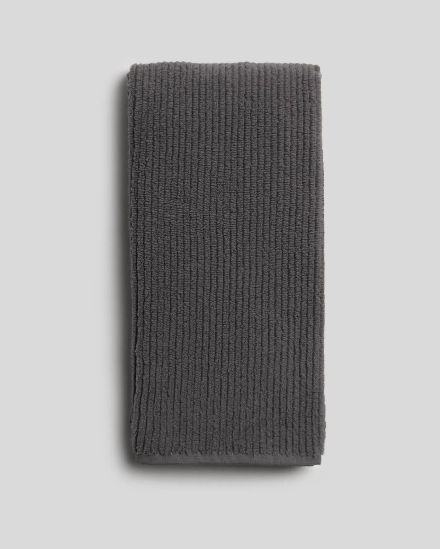 Dark Grey Soft Rib Towels