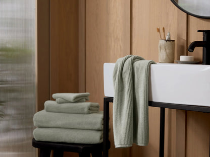 4+4 Sage Soft Rib Bath Bundle