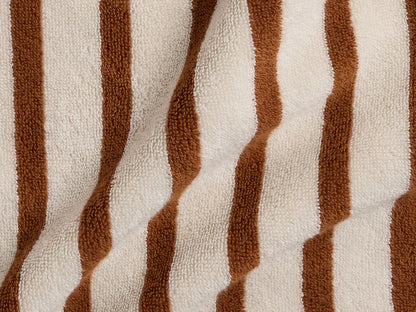 Bone & Tobacco Terry Stripe Robe