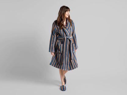 Dusk & Adobe Terry Stripe Robe