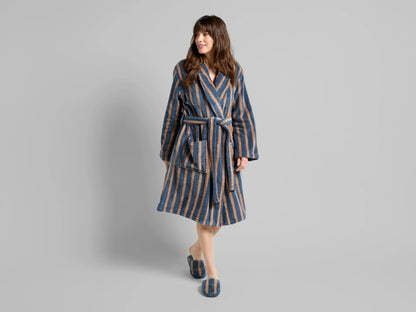 Dusk & Adobe Terry Stripe Robe