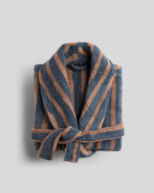 Dusk & Adobe Terry Stripe Robe