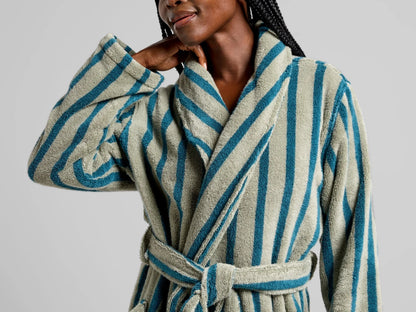 Moss & Peacock Terry Stripe Robe