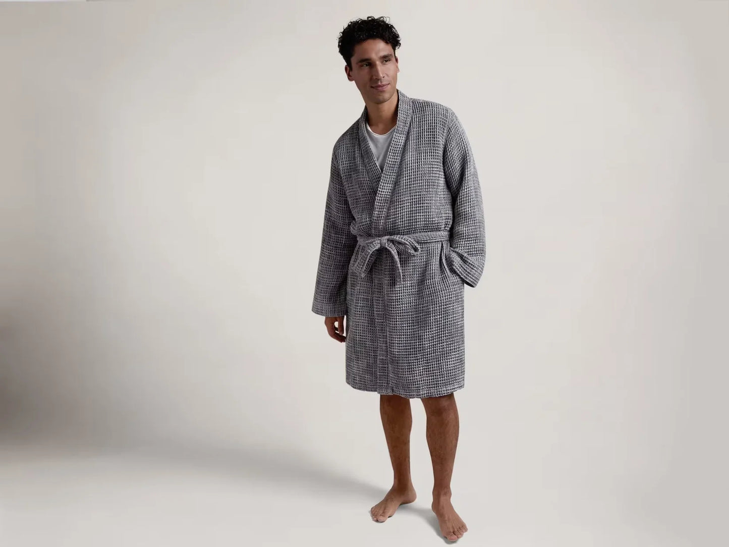 Grey Waffle Robe