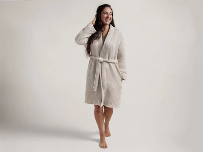 Tan Waffle Robe