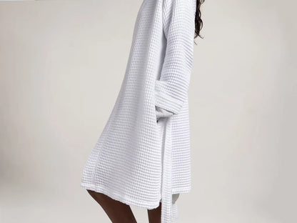 White Waffle Robe