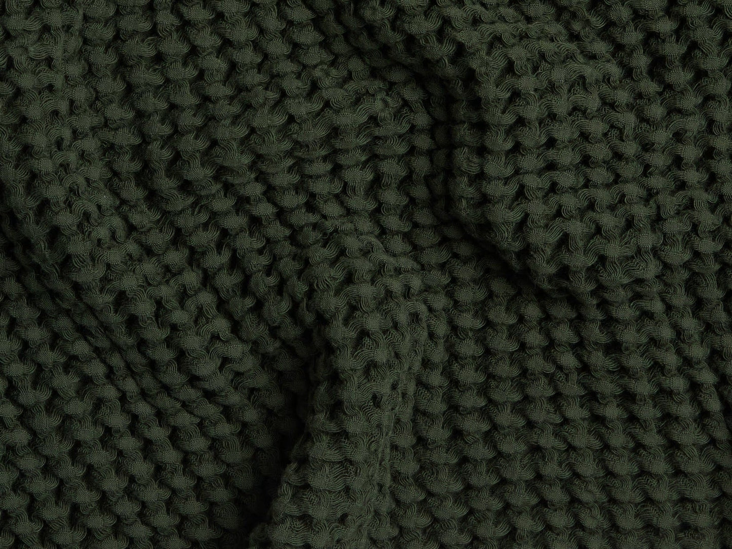 Evergreen Waffle Towels