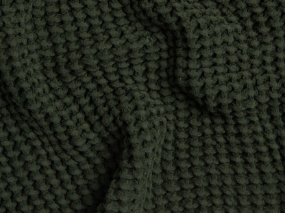 Evergreen Waffle Towels