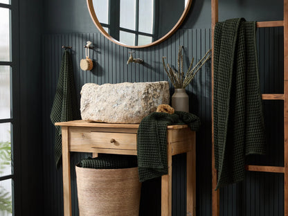 6+6 Evergreen Waffle Bath Bundle