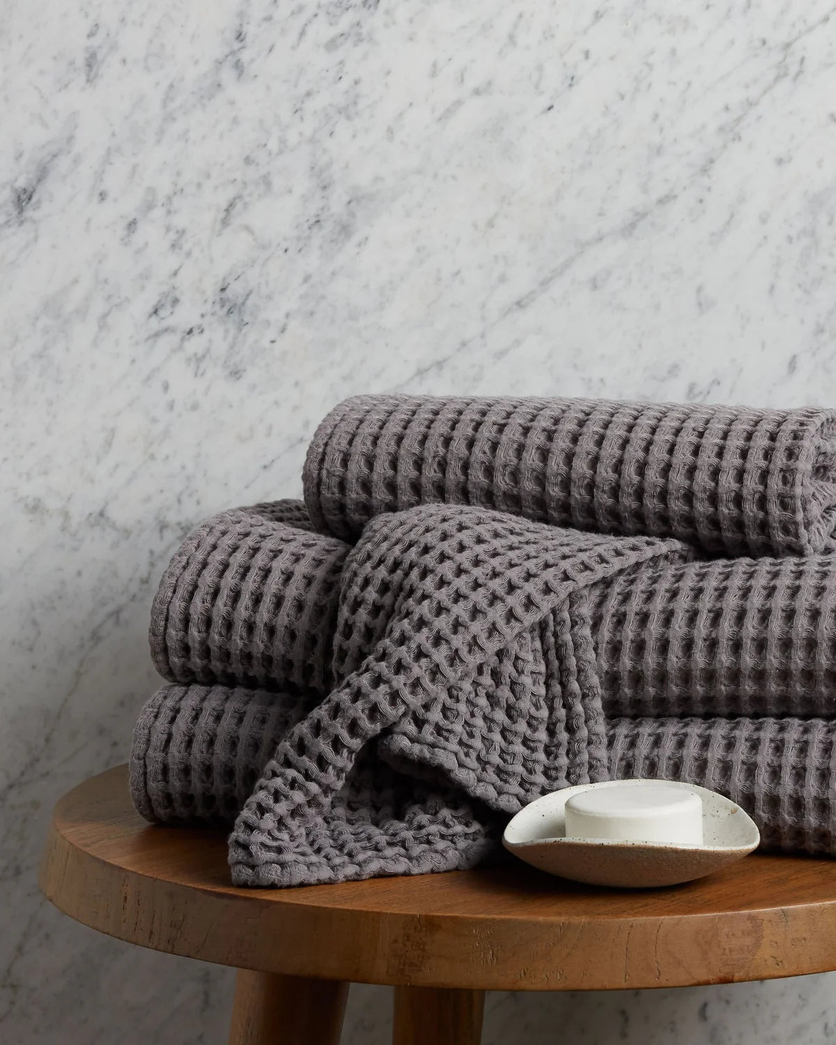 Charcoal Waffle Towels
