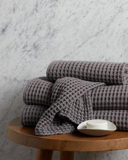 Charcoal Waffle Towels