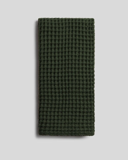 Evergreen Waffle Towels