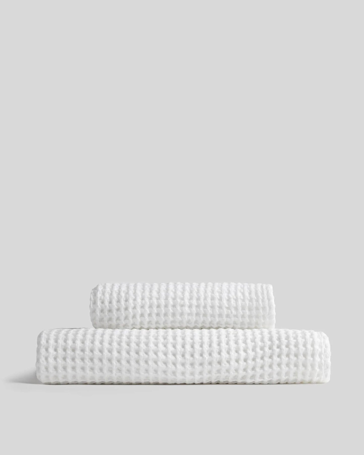 White Waffle Towels