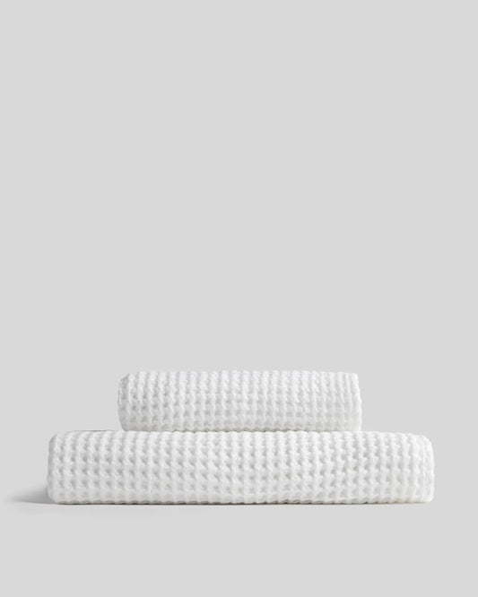 White Waffle Towels